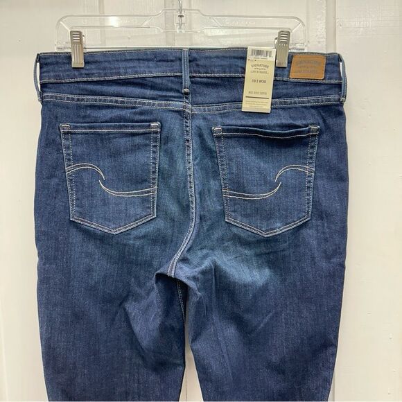 NWT Levi's Levi Strauss mid rise capri simply stretch 10 30 - Picture 5 of 7